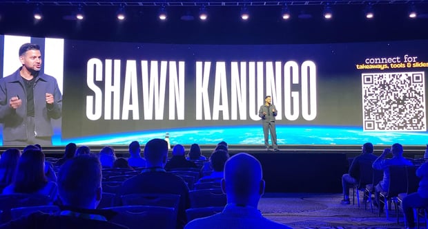Kanungo lead a presentation on the next generation of AI agents and how it can make the industry more efficient than ever before. (Photo: LM staff)